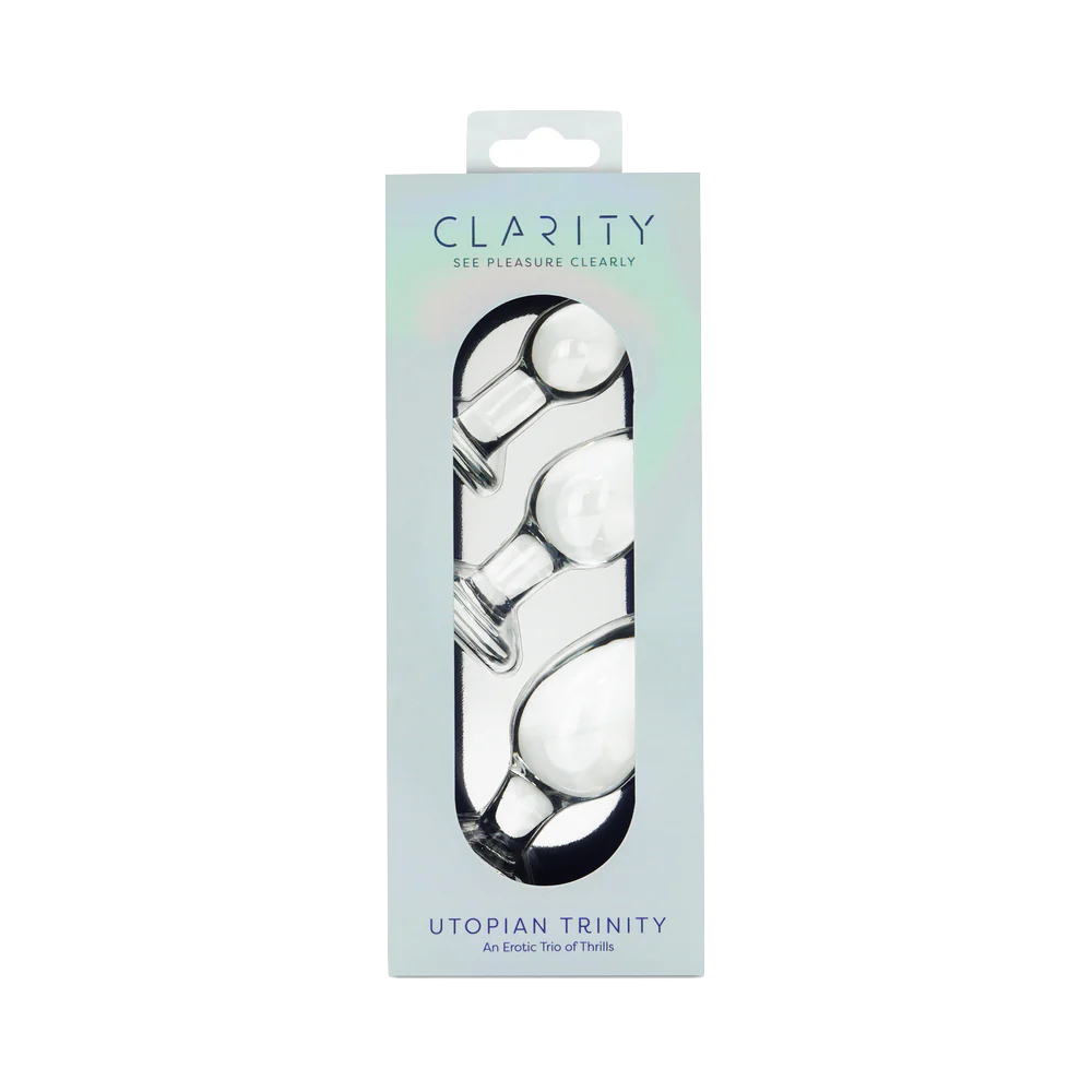Clarity Utopian Trinity Glass Plug Set