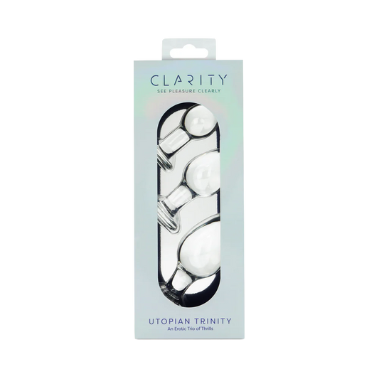 Clarity Utopian Trinity Glass Plug Set