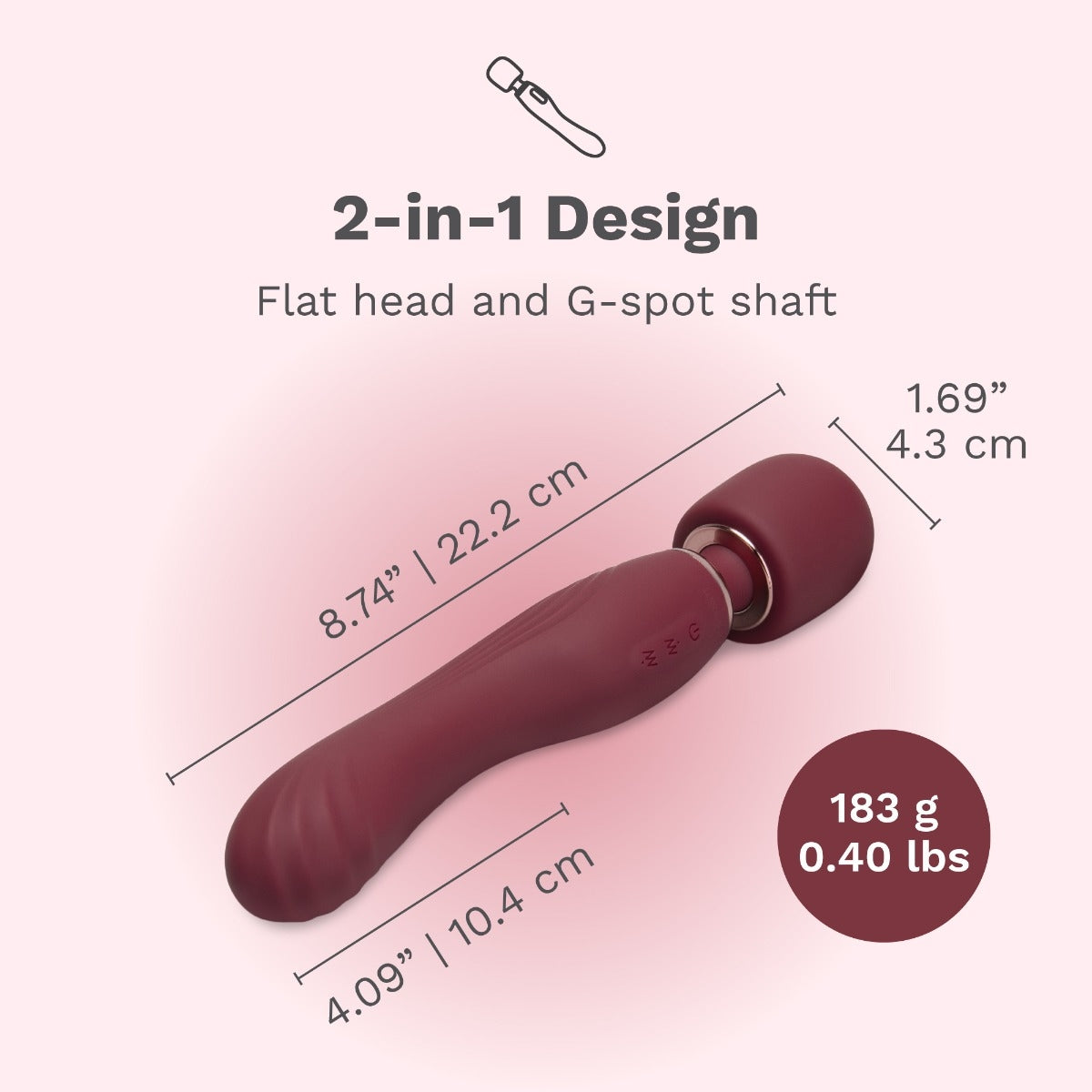 Dual Ended Wand Vibrator